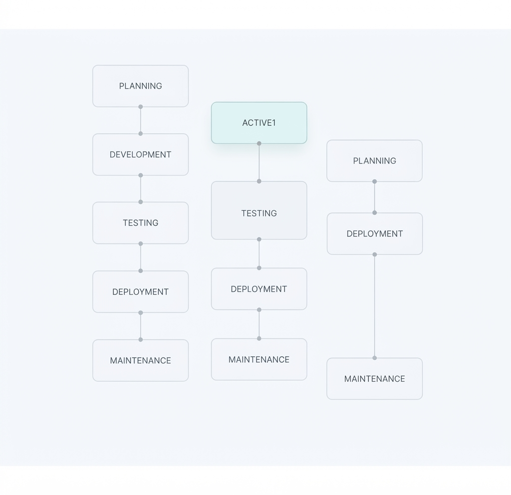 Parallel learning paths diagram